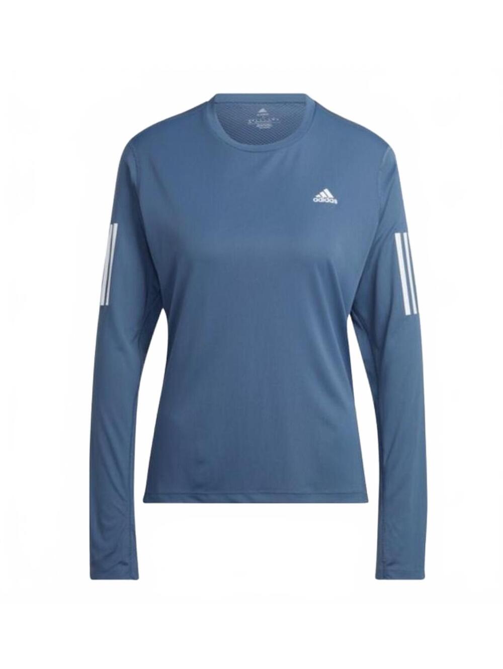 ADIDAS Women's M Long Sleeve AEROREADY Performance Shirt Running- Blue